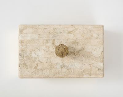  Chapman Mfg Co Chapman Brass Travertine Box