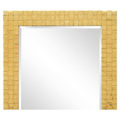  Chapman Mfg Co Chapman brass woven front mirror