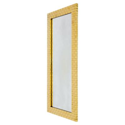  Chapman Mfg Co Chapman brass woven front mirror