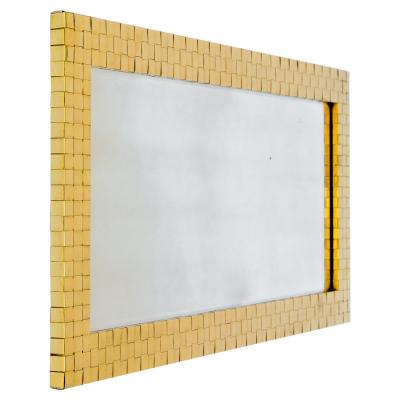  Chapman Mfg Co Chapman brass woven front mirror