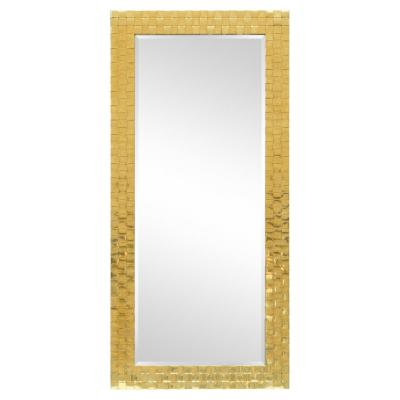  Chapman Mfg Co Chapman brass woven front mirror