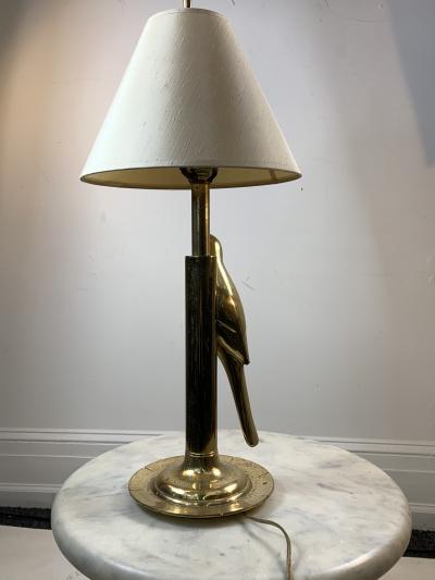  Chapman Mfg Co MODERN STYLIZED PAIR OF SCULPTURAL BRASS PARROT LAMPS