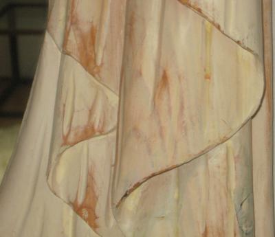  Chapman Mfg Co NeoClassical 1960s Draped Carved Wood Mirror by Chapman