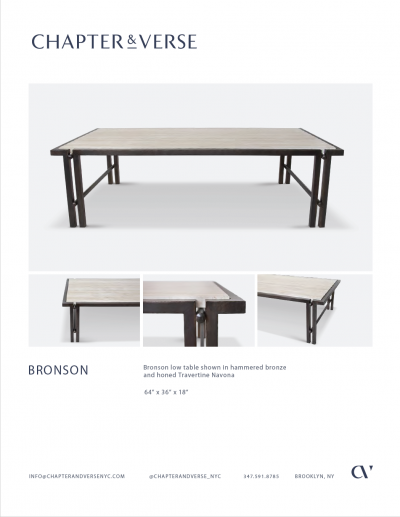  Chapter Verse Bronson low table