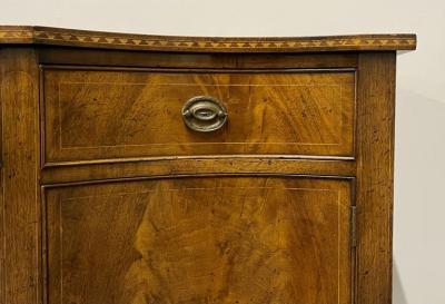 Charak Furniture Company Federal Sideboard Credenza Solid Flame Mahogany Inlaid Georgian Style