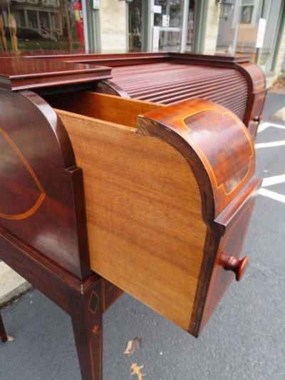  Charak Furniture Company Rare Hepplewhite Revival Mixing Table Desk Charak Furniture Co 