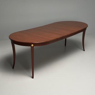  Charak Furniture Company Tommi Parzinger Charak Mid Century Modern Dining Table Bleached Mahogany