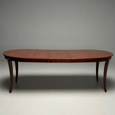  Charak Furniture Company Tommi Parzinger Charak Mid Century Modern Dining Table Bleached Mahogany