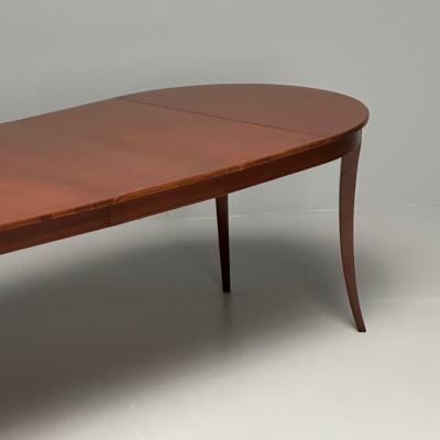  Charak Furniture Company Tommi Parzinger Charak Mid Century Modern Dining Table Bleached Mahogany