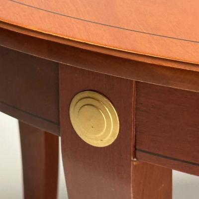  Charak Furniture Company Tommi Parzinger Charak Mid Century Modern Dining Table Bleached Mahogany