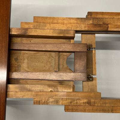  Charak Furniture Company Tommi Parzinger Charak Mid Century Modern Dining Table Bleached Mahogany