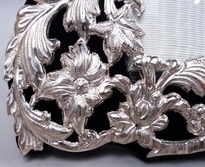  Charles Fox Co English Victorian Art Nouveau Sterling Silver Picture Frame 1899