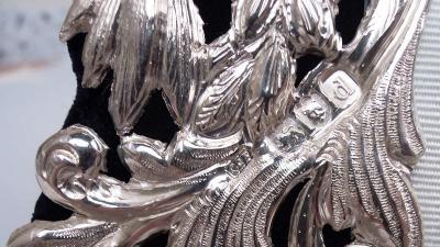  Charles Fox Co English Victorian Art Nouveau Sterling Silver Picture Frame 1899