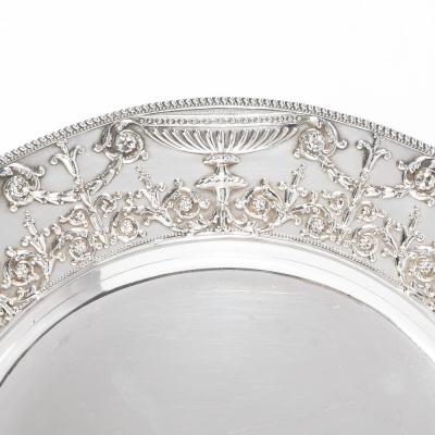  Charles L Tiffany Set of 12 Exquisite Gilded Age Sterling Silver Tiffany Charger Plates