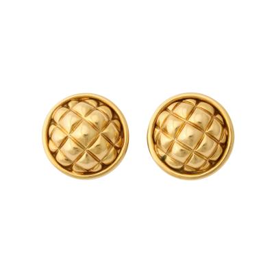  Chaumet Chaumet 18 K Quilted Clip Earrings