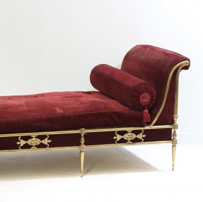  Chiavari Brass Chaise Lounge by Chiavari 1955 Italy