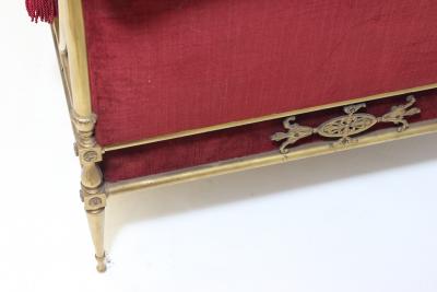  Chiavari Brass Chaise Lounge by Chiavari 1955 Italy