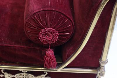  Chiavari Brass Chaise Lounge by Chiavari 1955 Italy