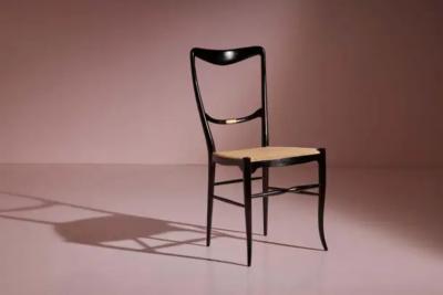  Chiavari Colombo Sanguineti set of 10 Lucciola dining chairs Chiavari Italy 1960s
