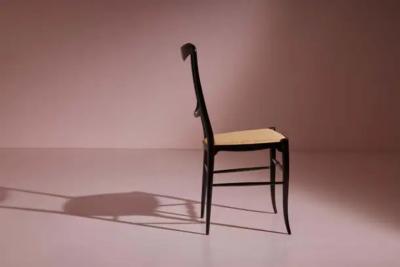  Chiavari Colombo Sanguineti set of 10 Lucciola dining chairs Chiavari Italy 1960s