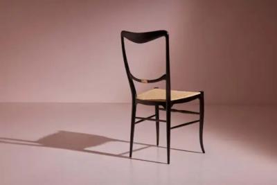  Chiavari Colombo Sanguineti set of 10 Lucciola dining chairs Chiavari Italy 1960s
