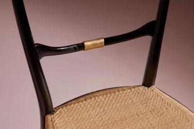  Chiavari Colombo Sanguineti set of 10 Lucciola dining chairs Chiavari Italy 1960s