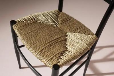  Chiavari Enrico Delmonte set of 12 ash and straw Gobbetta chairs Chiavari Italy 1950s
