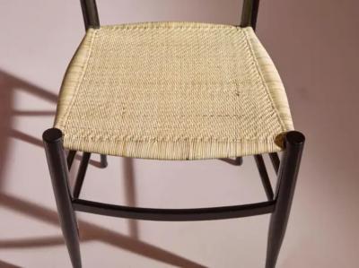  Chiavari Enrico Delmonte set of four Gobbetta chairs Chiavari Italy 1960s