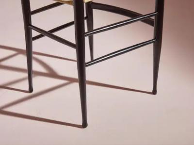 Chiavari Enrico Delmonte set of four Gobbetta chairs Chiavari Italy 1960s