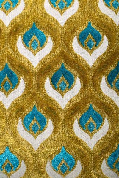  Chiavari Green Lacquered Chiavari Side Chair with Peacock Feathers in Cut Velvet