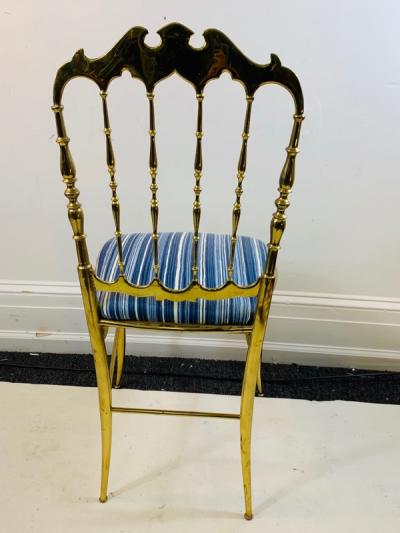  Chiavari HIGH STYLE TRIO OF BRASS CHIAVARI CHAIRS