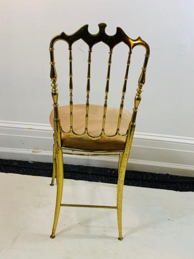  Chiavari HIGH STYLE TRIO OF BRASS CHIAVARI CHAIRS