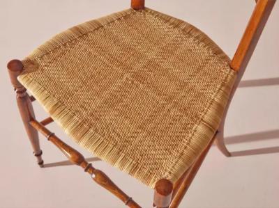  Chiavari Pair of Campanino High Back Chairs Produced by Sabbadini Chiavari Italy 1960s