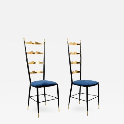  Chiavari Pair of Chiavari Italian Chairs