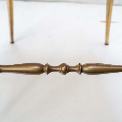  Chiavari Red velvet upholstered brass metal chairs by Chiavari