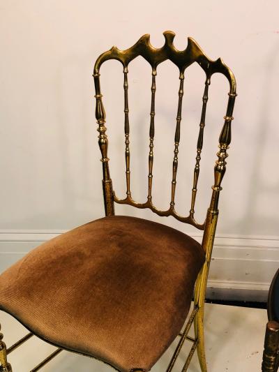  Chiavari Set of Three Stylish Italian Chairs by Chiavari