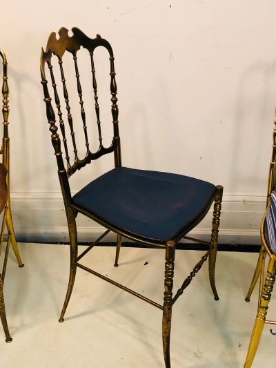  Chiavari Set of Three Stylish Italian Chairs by Chiavari