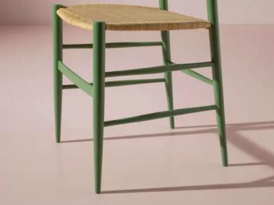  Chiavari Set of eight caned Chiavari chairs model Tre Stecche by SAC Italy 1950s