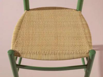  Chiavari Set of eight caned Chiavari chairs model Tre Stecche by SAC Italy 1950s