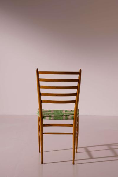 Chiavari Set of six Cinque Stecche Chiavari chairs Italy 1950s