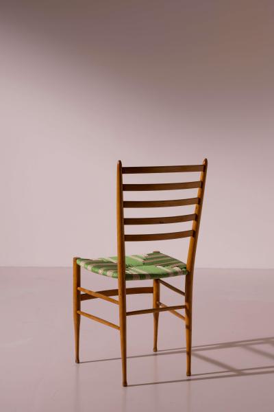 Chiavari Set of six Cinque Stecche Chiavari chairs Italy 1950s
