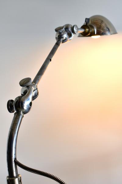 Chimera Watts 1940s Ritter dental chrome floor lamp