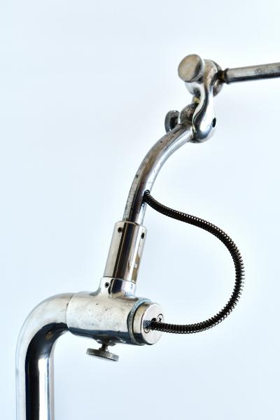 Chimera Watts 1940s Ritter dental chrome floor lamp