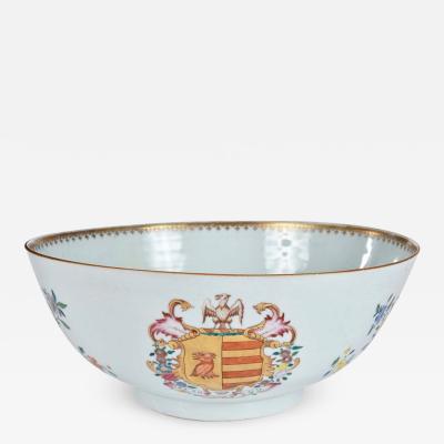  Chinese Porcelain Chinese Export Armorial Bowl Munro and Poyntz circa 1765
