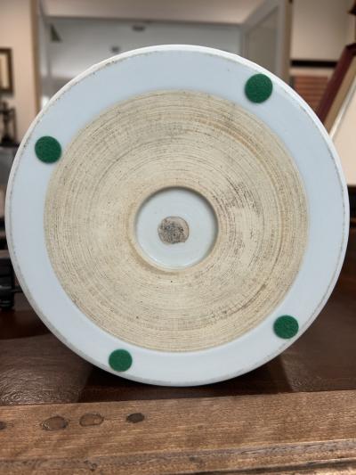  Chinese Porcelain Chinese Family Verte Porcelain Brushpot Qing Dynasty 