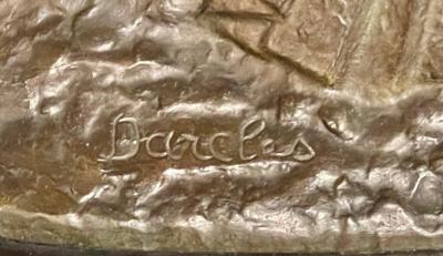  Chiparus Darcles Art Deco Bronze Draped Reclining Woman by Chiparus Darcles