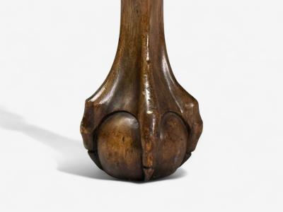  Chippendale Style Georgian Mahogany Fabric Six Chippendale Dining Chairs England 1960s