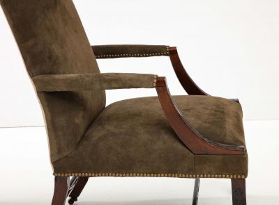  Chippendale Style Matched Pair of George III Gainsborough Chairs