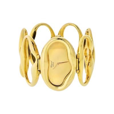  Chopard CHOPARD 1972 18K YELLOW GOLD OVAL LINK BRACELET WRIST WATCH