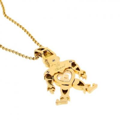  Chopard CHOPARD HAPPY DIAMONDS 18K YELLOW GOLD CLOWN PENDANT